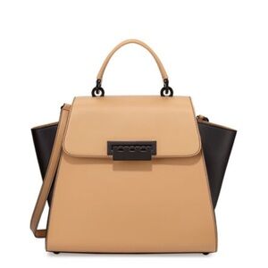 ZAC Zac Posen Earths Colorblock Leather Tote Camel